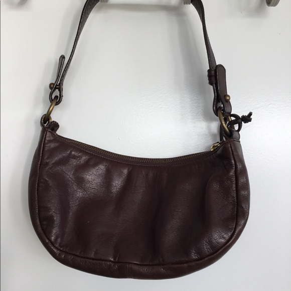 Lauren Ralph Lauren Brown Pebbled Leather Hobo Bag $50 - Picture 9 of 12